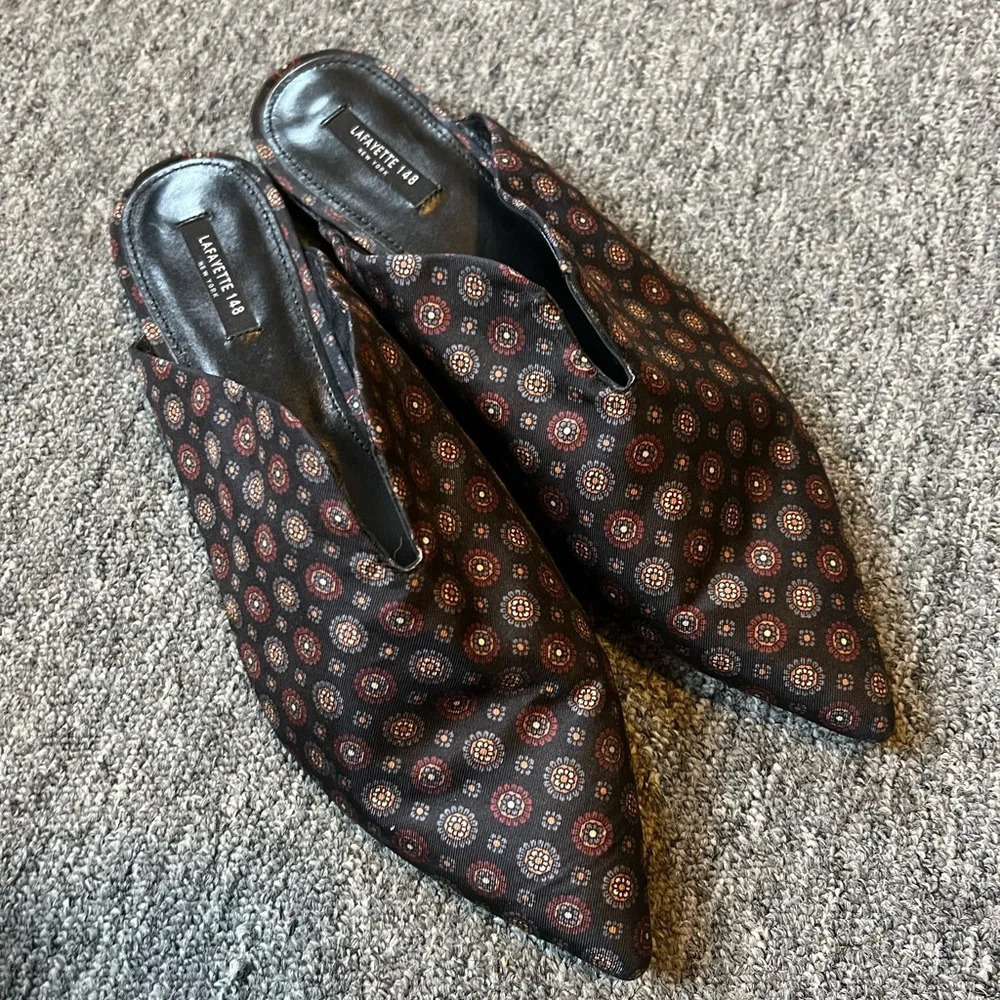 Lafayette Brull Printed Mules, size 10 - Picture 5 of 7